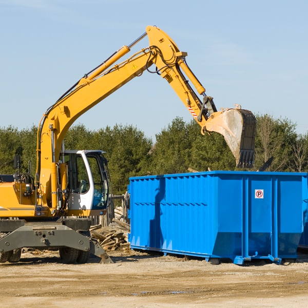 what size residential dumpster rentals are available in Morland